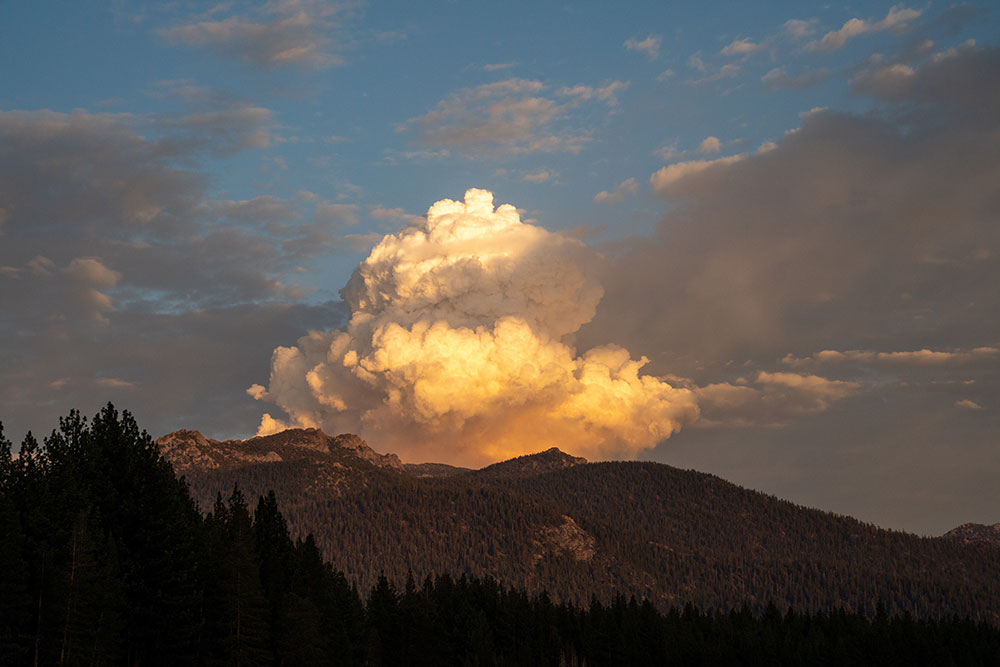 Wildfire series, tamarack fire lake tahoe